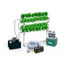 Hydroponic Kit N2 NFT System for 32 Plants, Complete Indoor Garden with Nutrients, Seeds & Accessories