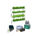 Hydroponic Kit N5 NFT System for 32 Plants, Complete Indoor Garden with Nutrients, Seeds & Accessories