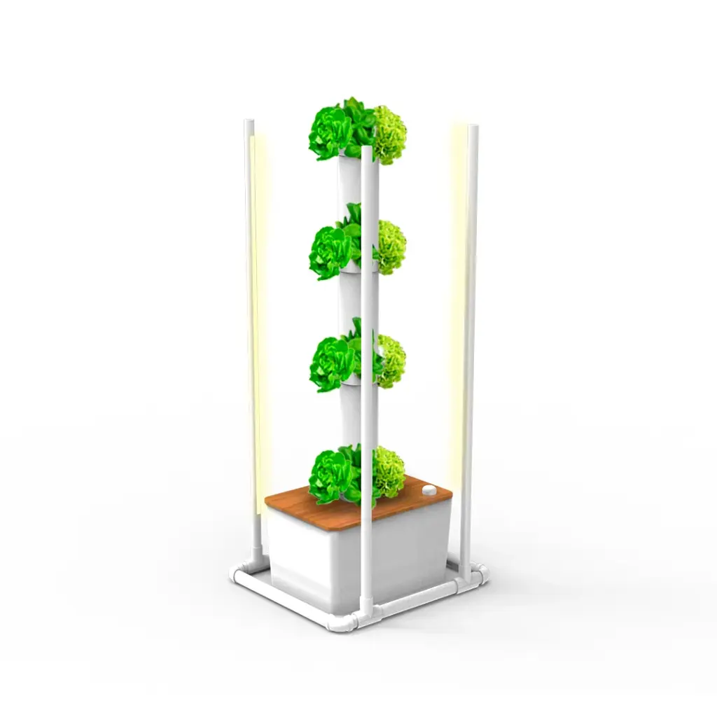 Hydroponic Kit N6W Tower System for 20 Plants, Complete Indoor Garden with Nutrients, Seeds & Accessories