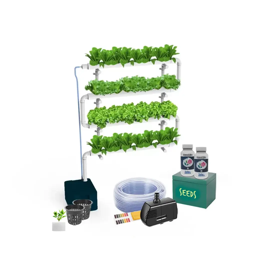 Hydroponic Kit N5 NFT System for 32 Plants, Complete Indoor Garden with Nutrients, Seeds & Accessories (copy)