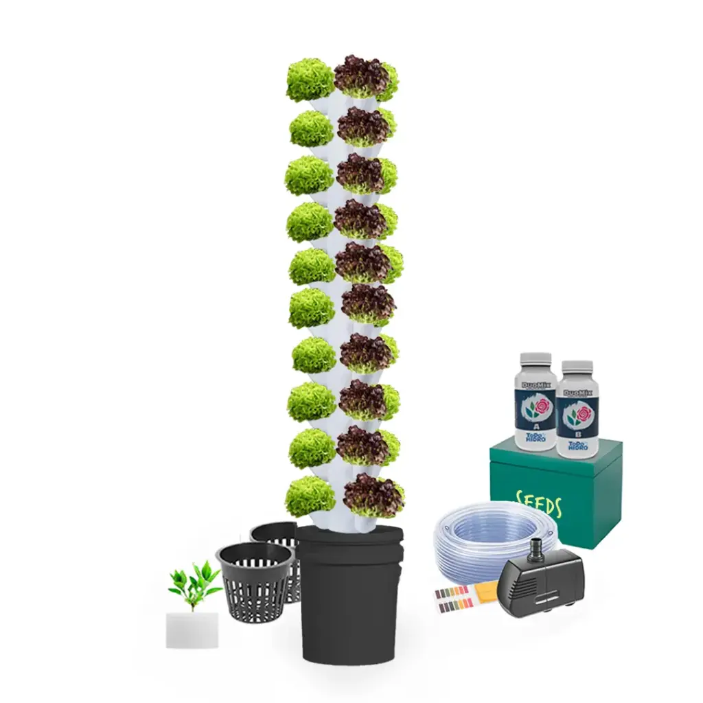 Hydroponic Kit N6P Tower System for 50 Plants, Complete Indoor Garden with Nutrients, Seeds & Accessories (copy)